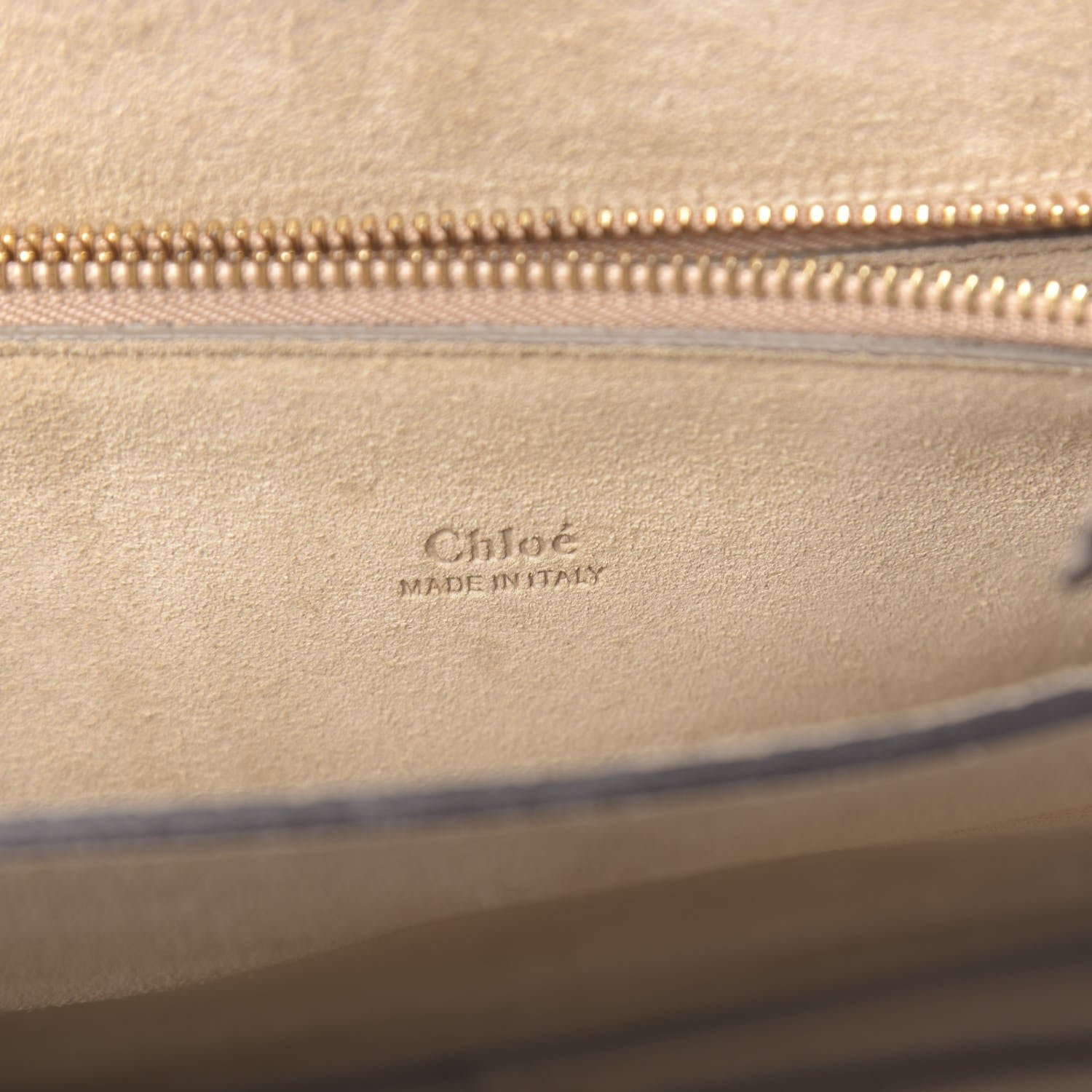 Chloe Calfskin Suede Medium Faye Shoulder Bag Motty Grey 6 of 15