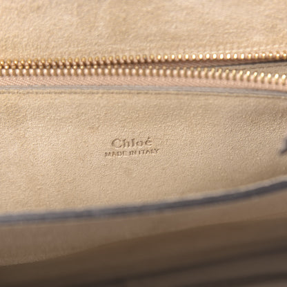 Chloe Calfskin Suede Medium Faye Shoulder Bag Motty Grey 6 of 15