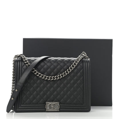 Chanel Caviar Quilted Large Boy Flap Black 11 of 11