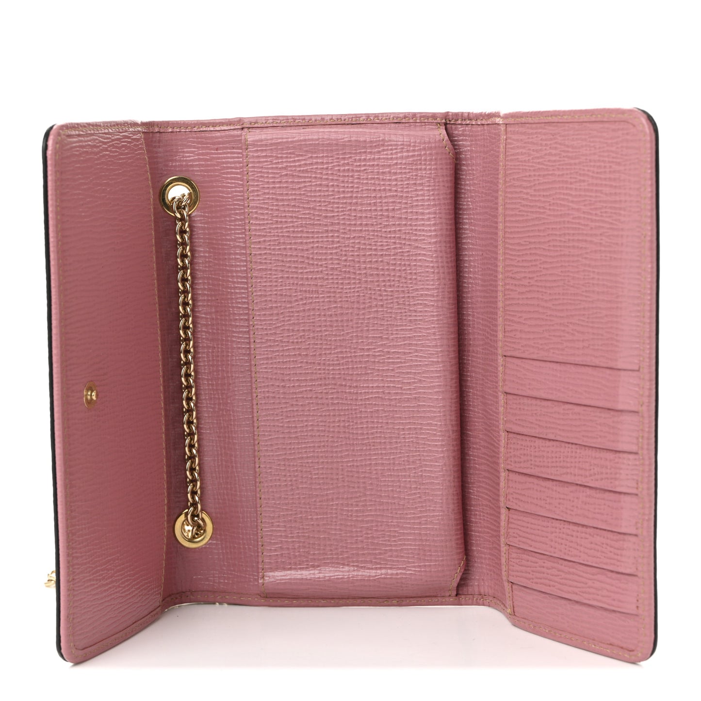 Dauphine Leopard Print Wallet On Chain Brown Black