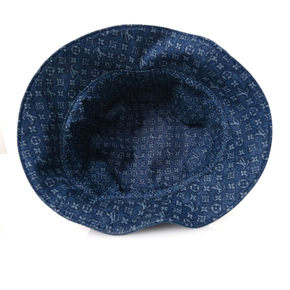 Louis Vuitton Monogram Denim Reversible Everyday Bucket Hat M Blue 13 of 13