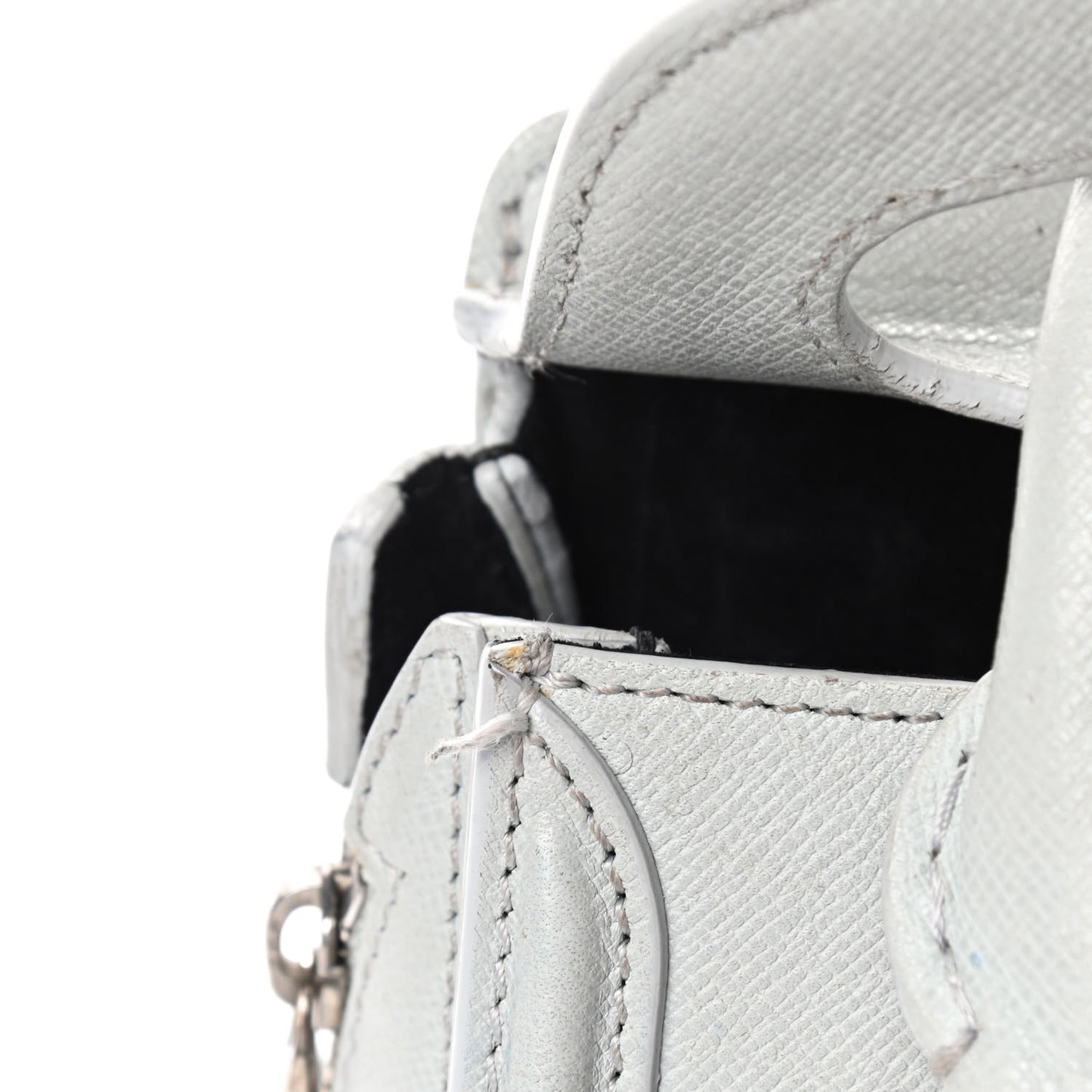 Calfskin Small Heroine Light Grey