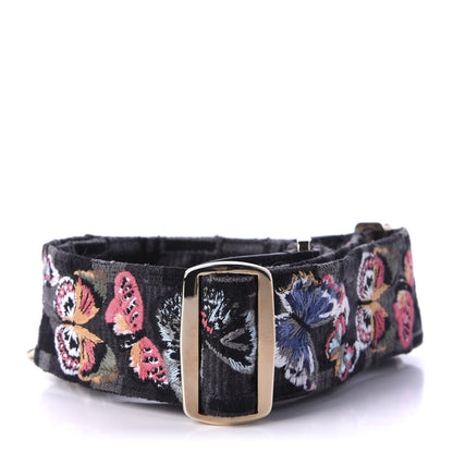 Valentino Garavani Canvas Camubutterfly Rockstud Guitar Strap Multicolor 2 of 3