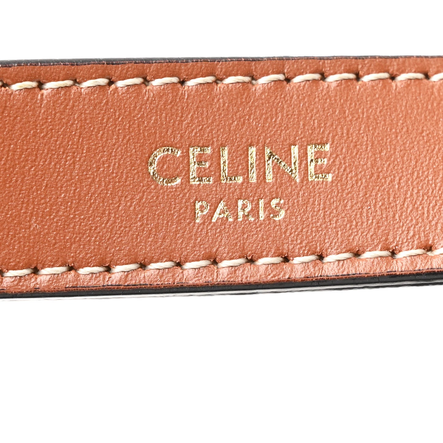 Triomphe Canvas Calfskin Ava Shoulder Bag Tan