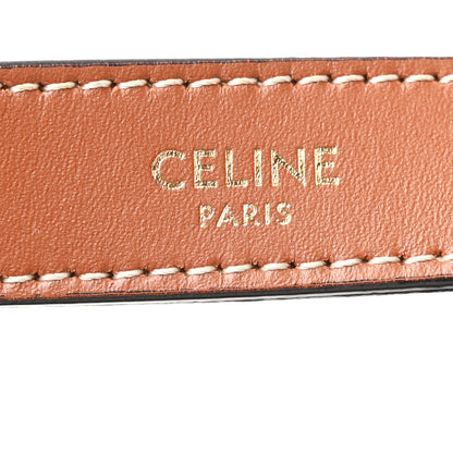 Celine Triomphe Canvas Calfskin Ava Shoulder Bag Tan 6 of 11