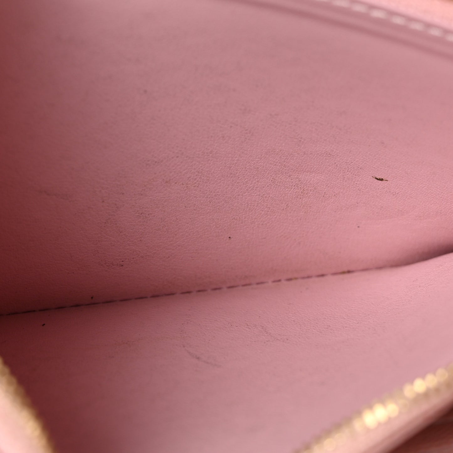 Damier Ebene Zippy Wallet Rose Ballerine