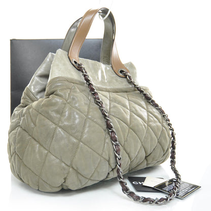 Chanel Leather Large In The Mix Tote Gray 3 of 9