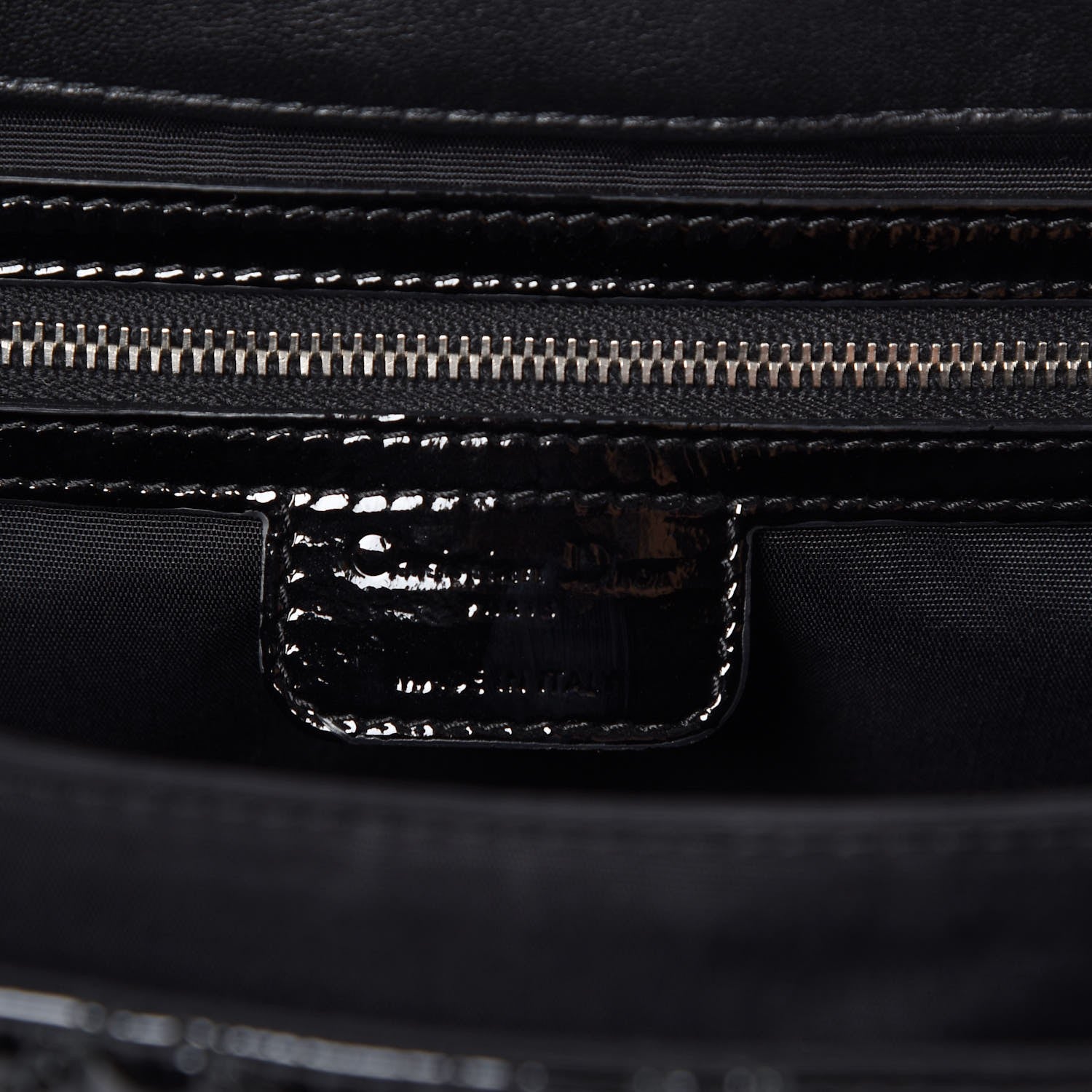Christian Dior Patent Cannage Large New Lock Flap Black 6 of 7
