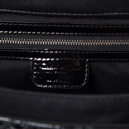 Christian Dior Patent Cannage Large New Lock Flap Black 6 of 7