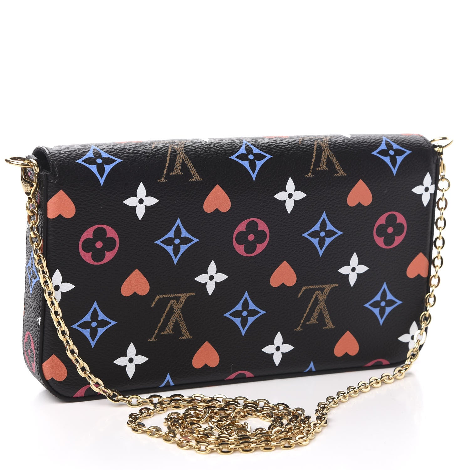 Louis Vuitton Game On Felicie Chain Wallet Black 3 of 12
