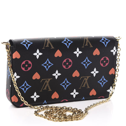 Louis Vuitton Game On Felicie Chain Wallet Black 3 of 12
