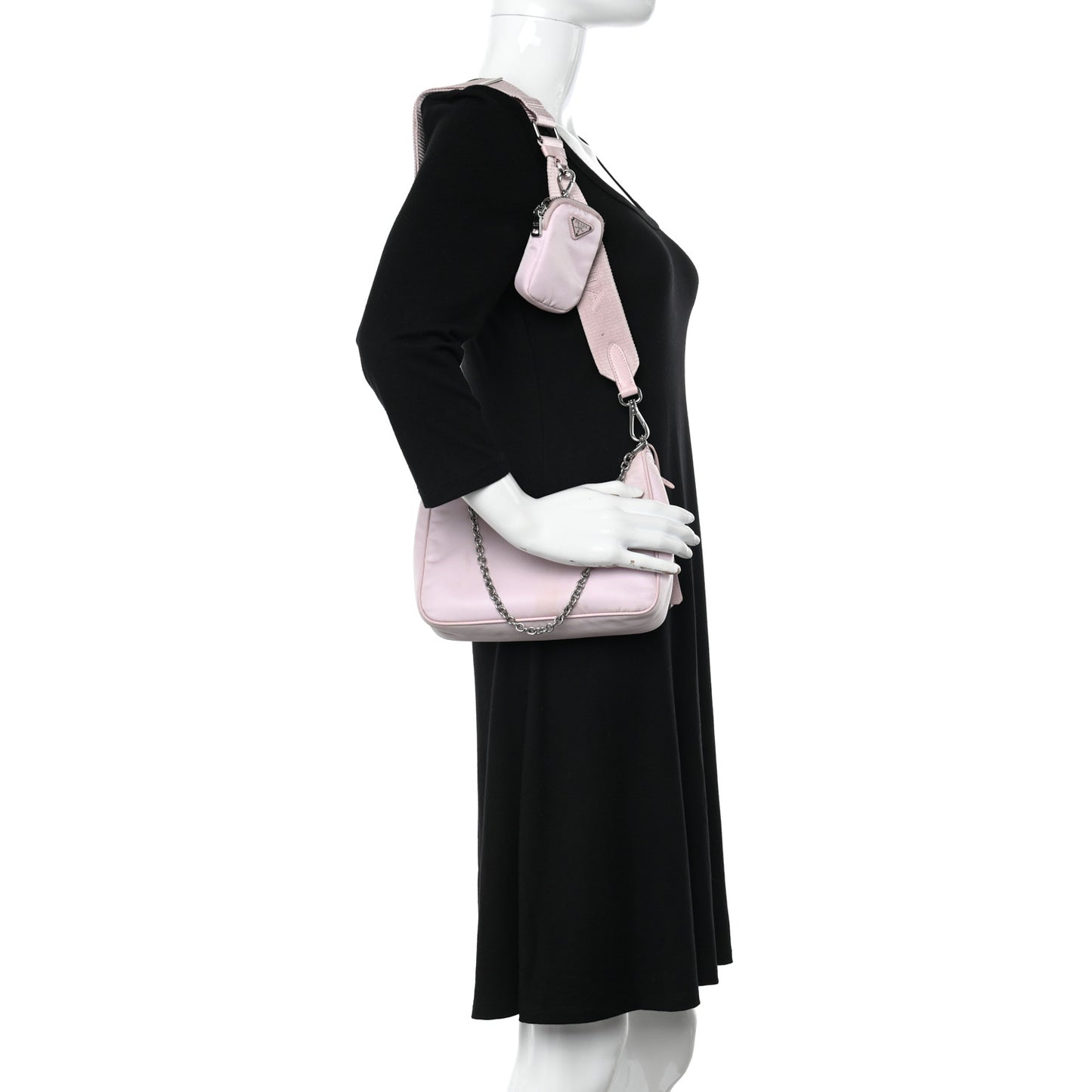 Nylon Re-Edition 2005 Shoulder Bag Alabastro