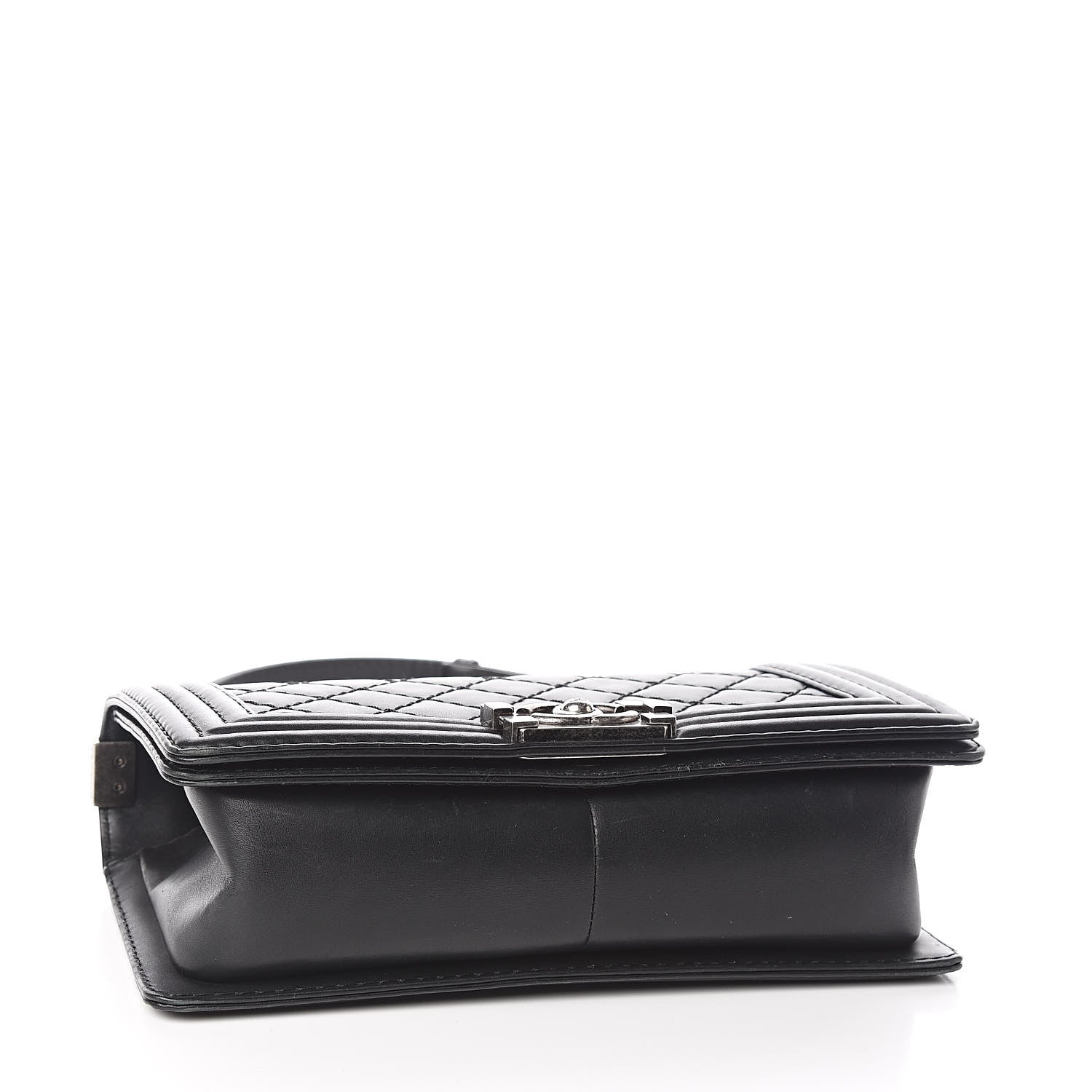 Chanel Lambskin Stitch Quilted Medium Boy Flap Black 4 of 14
