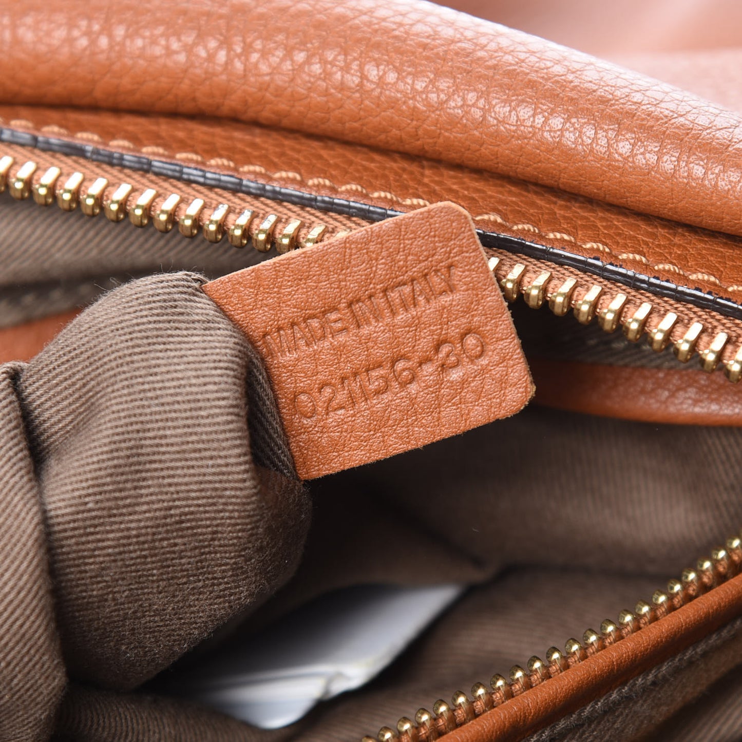 Calfskin Large Marcie Satchel Tan