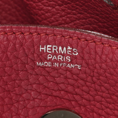 Hermes Taurillon Clemence Lindy 34 Rouge Vif 5 of 8