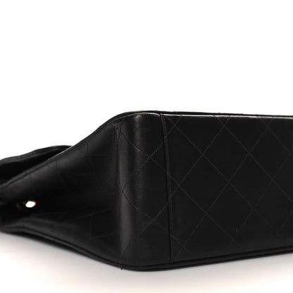 Chanel Lambskin Quilted XL Jumbo Single Flap Black 9 of 11