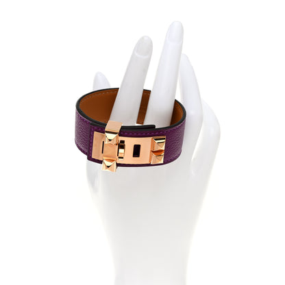 Hermes Evercolor Collier de Chien 24 Bracelet T3 Anemone 2 of 6