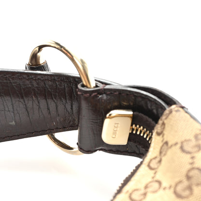 Gucci Monogram Medium Horsebit Chain Hobo Dark Brown 11 of 13