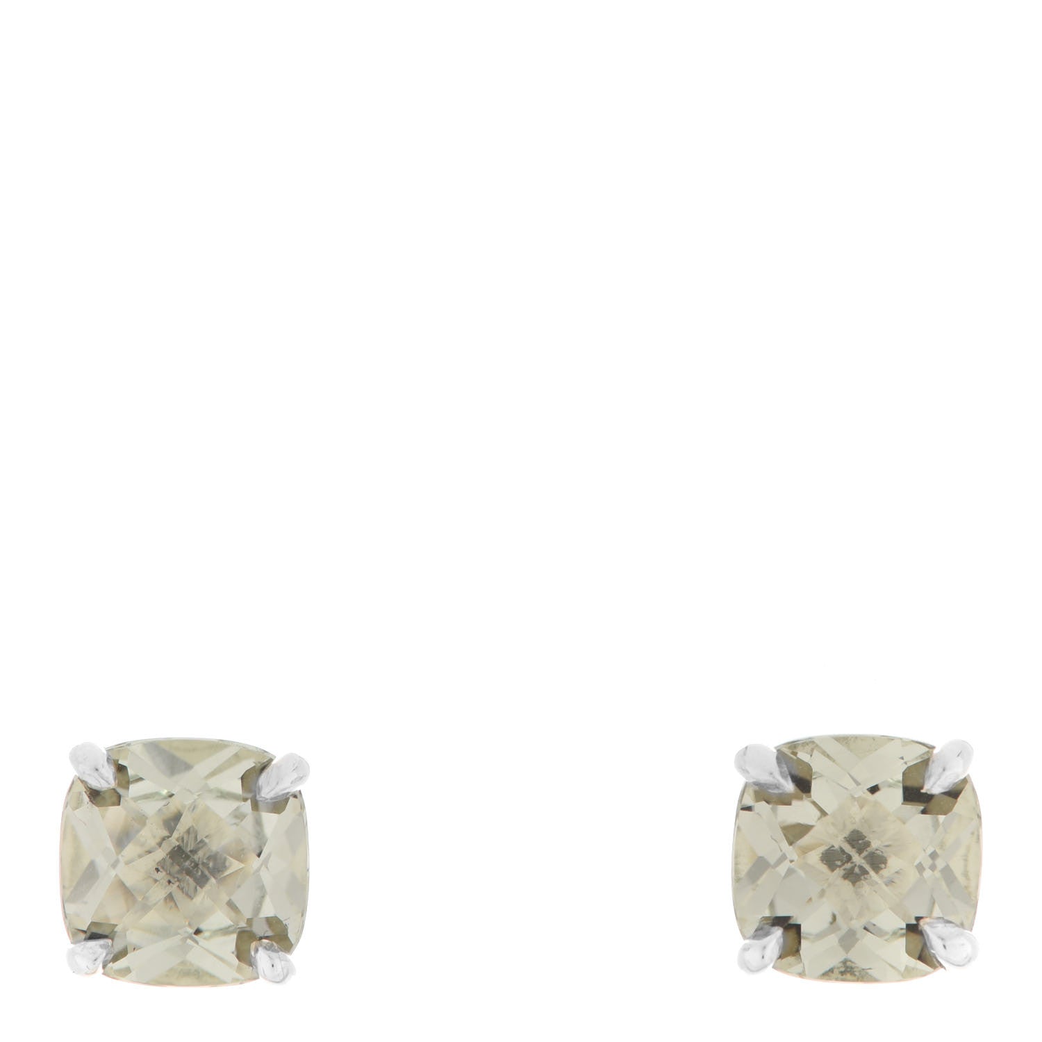 Tiffany Sterling Silver Green Quartz Sparklers Earrings 1 of 6