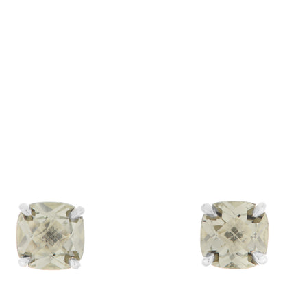 Tiffany Sterling Silver Green Quartz Sparklers Earrings 1 of 6