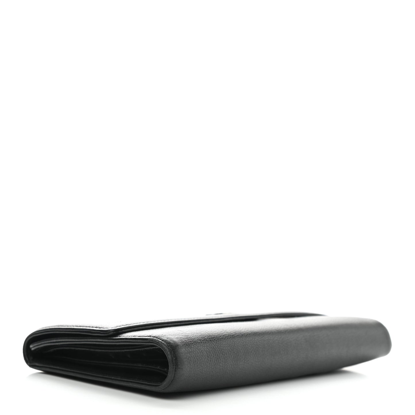 Caviar Sevruga Long Flap Wallet Black