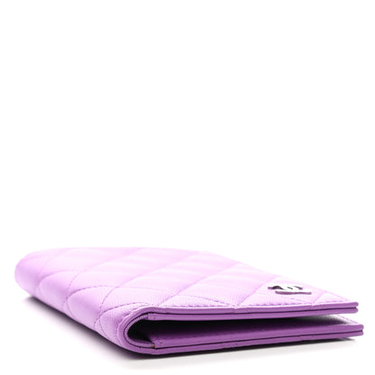Chanel Lambskin Quilted Passport Holder Purple 4 of 7