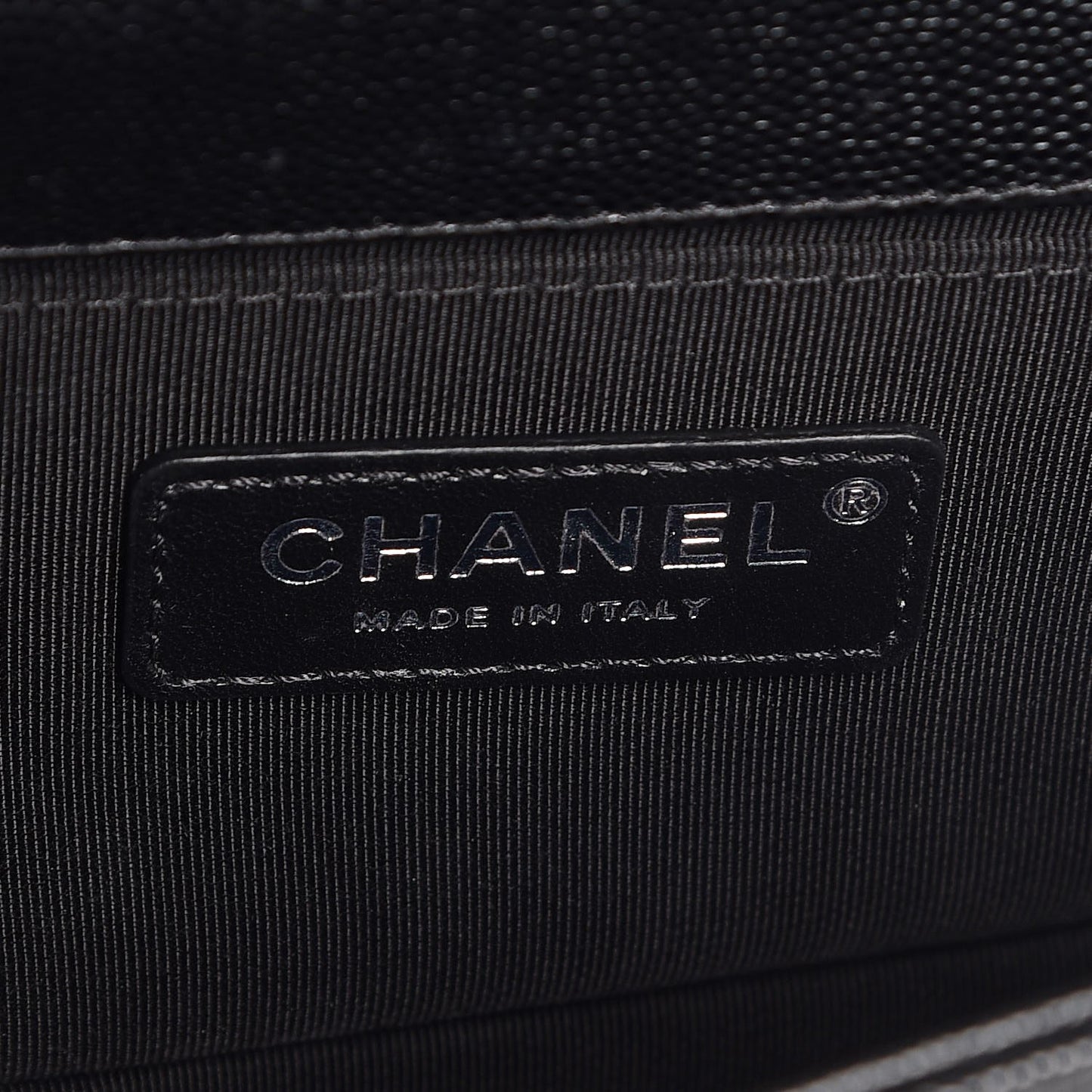 Caviar Quilted Small Boy Flap Black