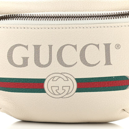 Gucci Grained Calfskin Small Logo Belt Bag White 8 of 10