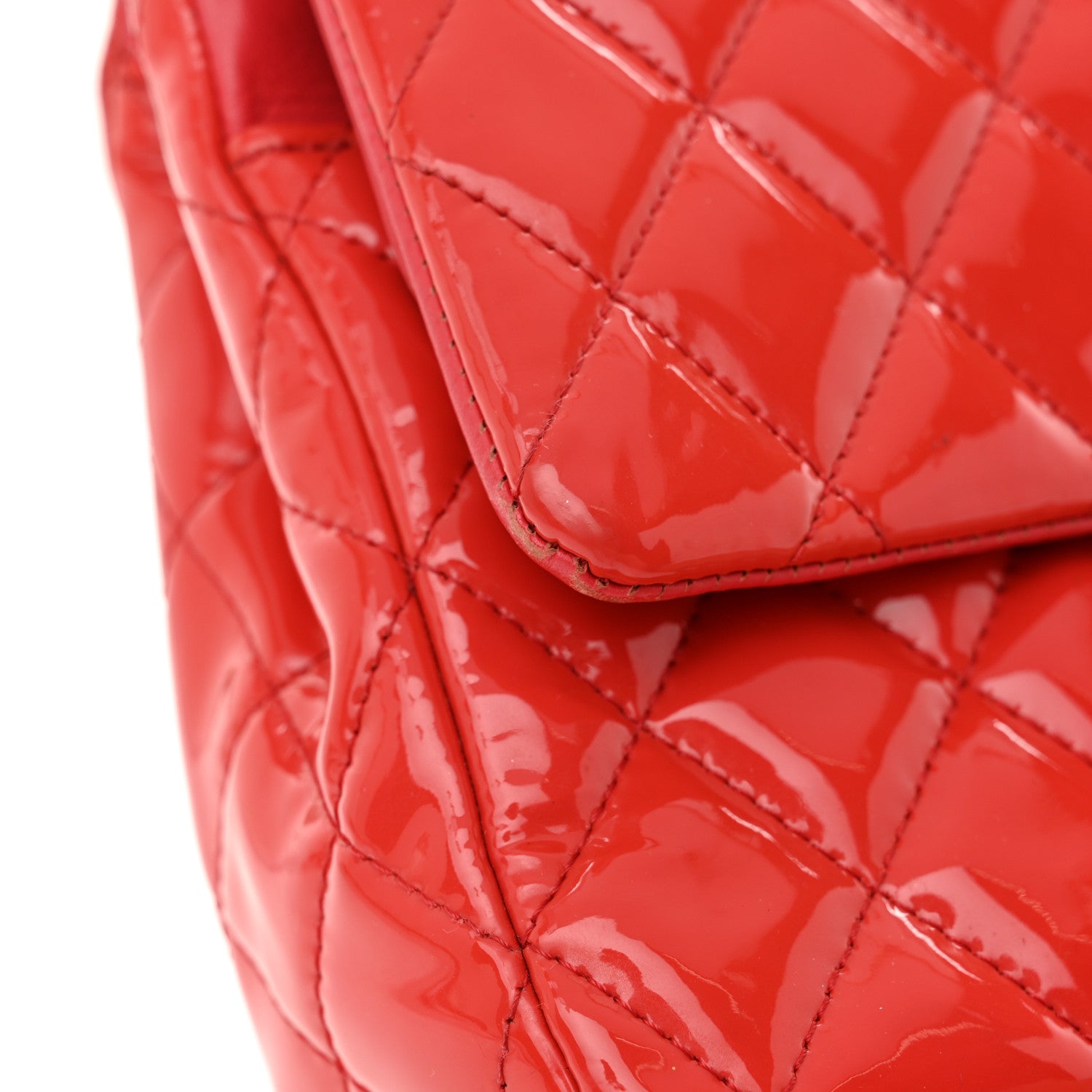 Chanel Patent Quilted Medium Double Flap Fuchsia 11 of 15
