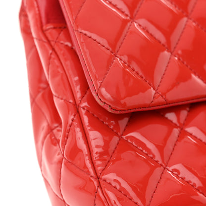 Chanel Patent Quilted Medium Double Flap Fuchsia 11 of 15