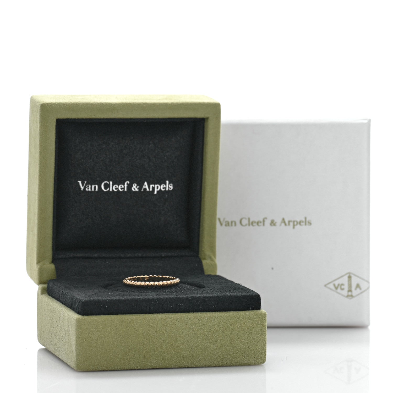 Van Cleef & Arpels 18K Yellow Gold Small Perlee Ring 51 5.75 5 of 5