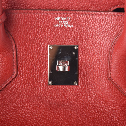 Hermes Taurillon Clemence JPG Shoulder Birkin II 42 Rouge Vif 16 of 34