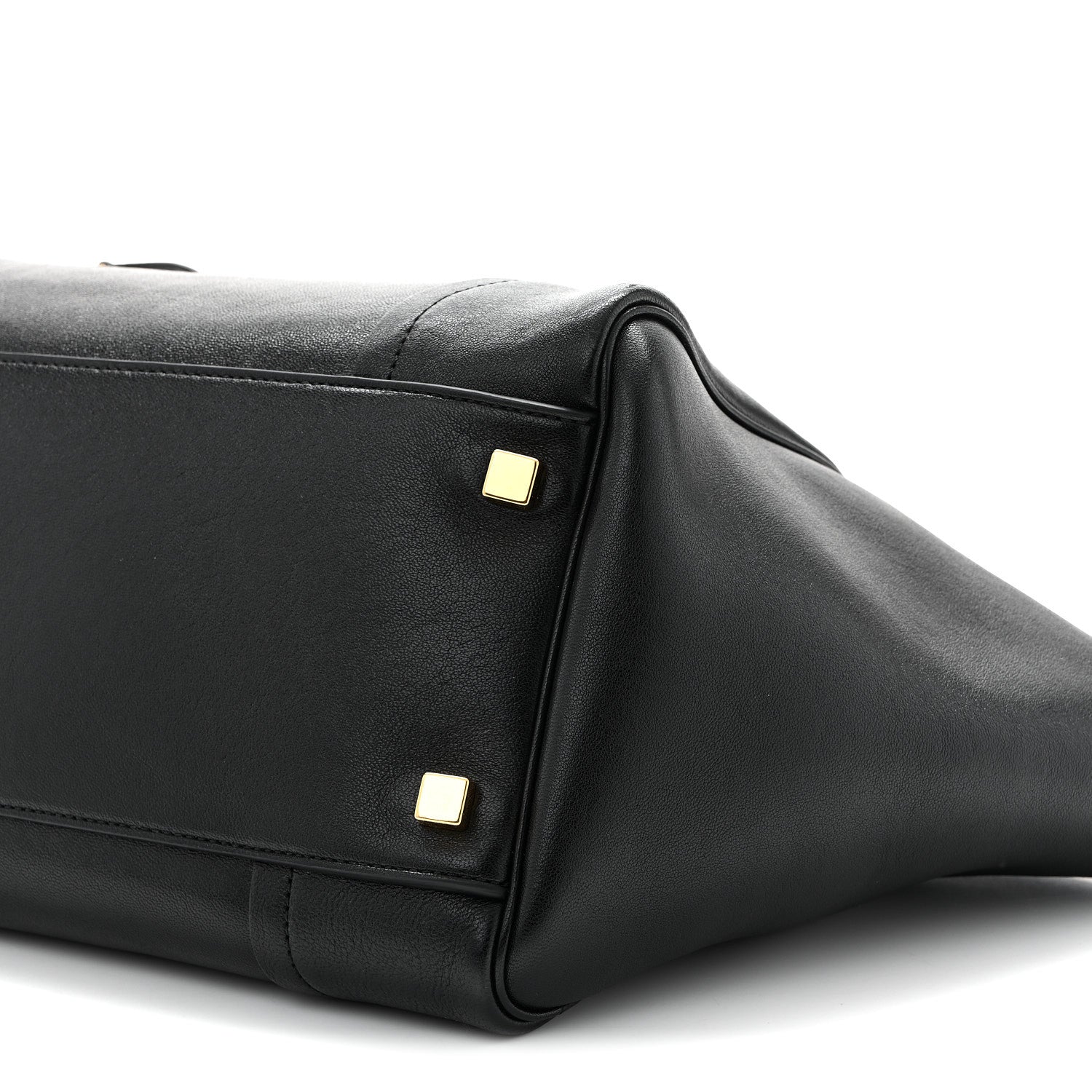 Celine Supple Shiny Lambskin Medium Smiling New Luggage Black 10 of 10