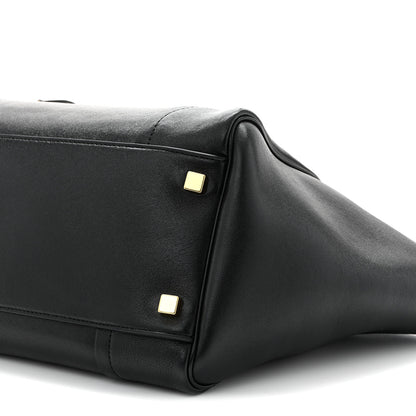 Celine Supple Shiny Lambskin Medium Smiling New Luggage Black 10 of 10