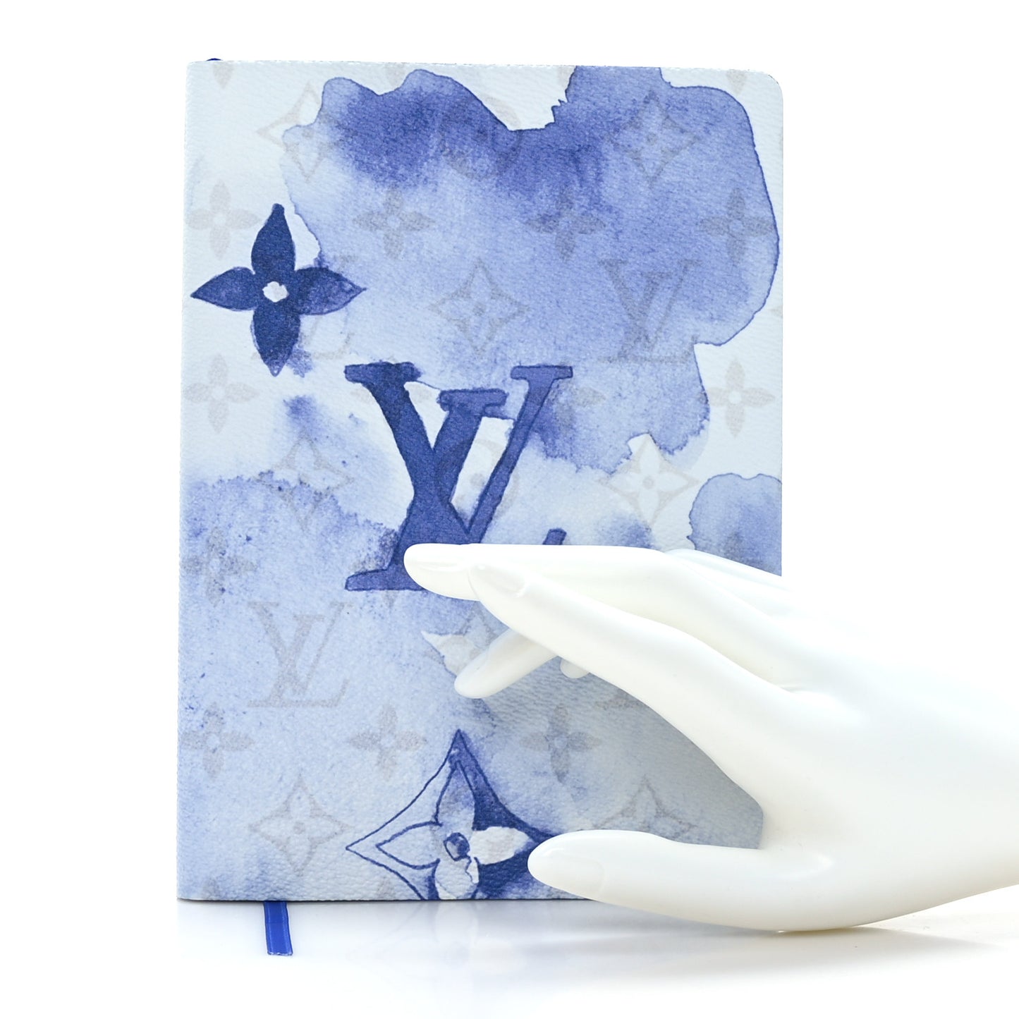 Monogram Watercolor Clemence Notebook Blue
