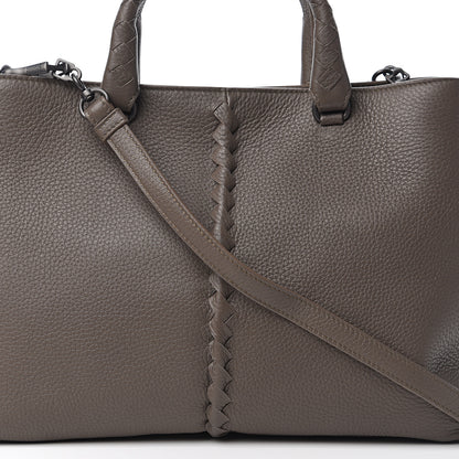 Bottega Veneta Cervo Deerskin Braided Tote Brown 8 of 8