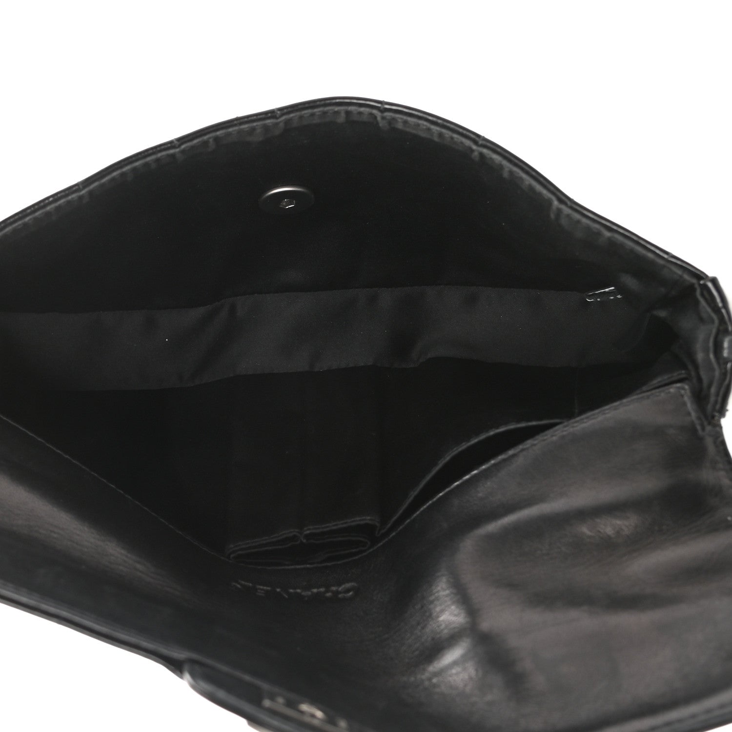 Chanel Patent Quilted East West Chocolate Bar Flap Black 5 of 12