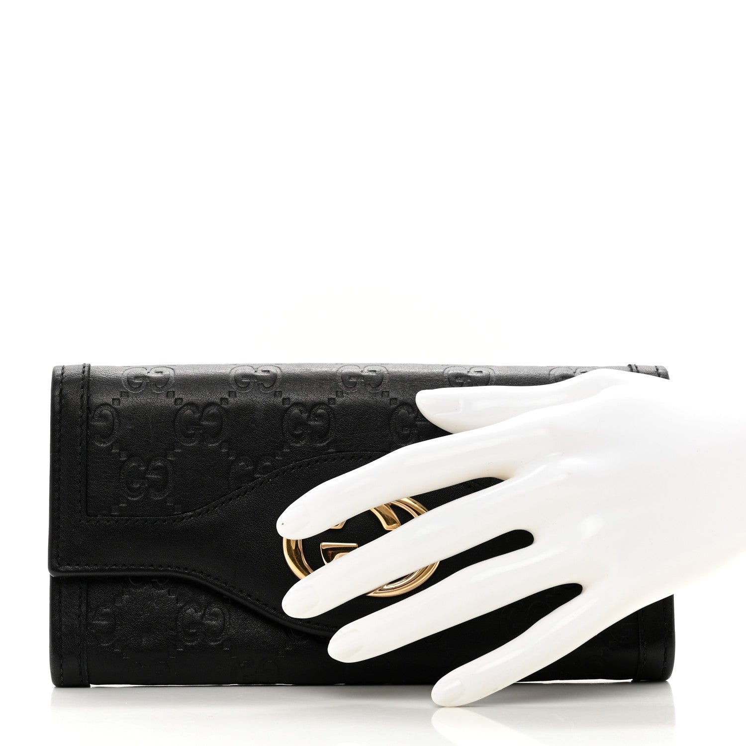 Gucci Guccissima Sukey Continental Wallet Continental Wallet Black 2 of 7