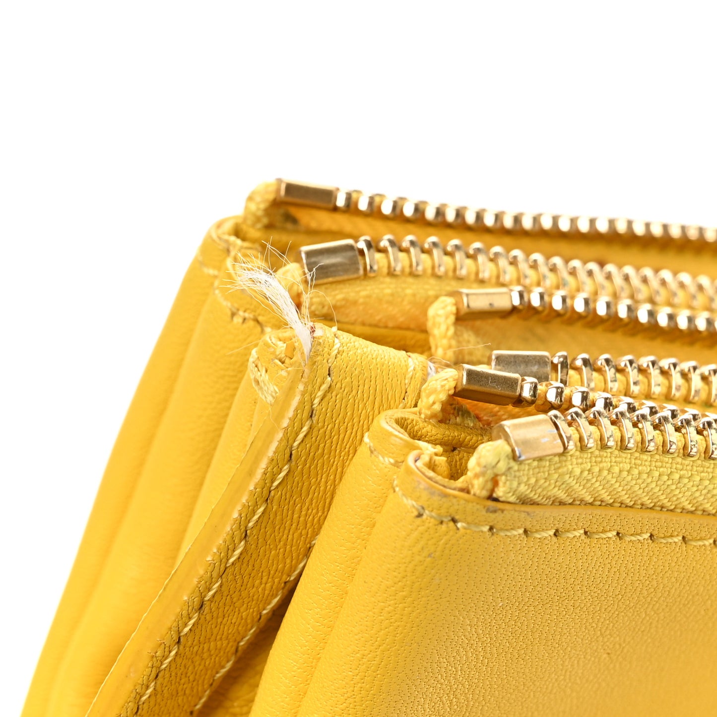 Lambskin Small Trio Crossbody Bag Citron