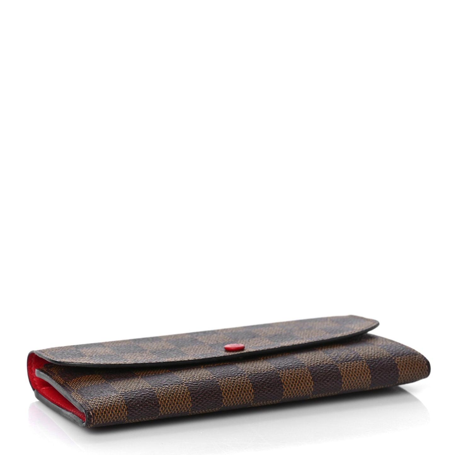 Damier Ebene Emilie Wallet Red
