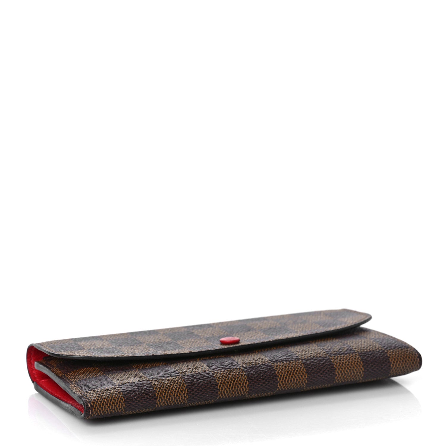 Louis Vuitton Damier Ebene Emilie Wallet Red 4 of 8