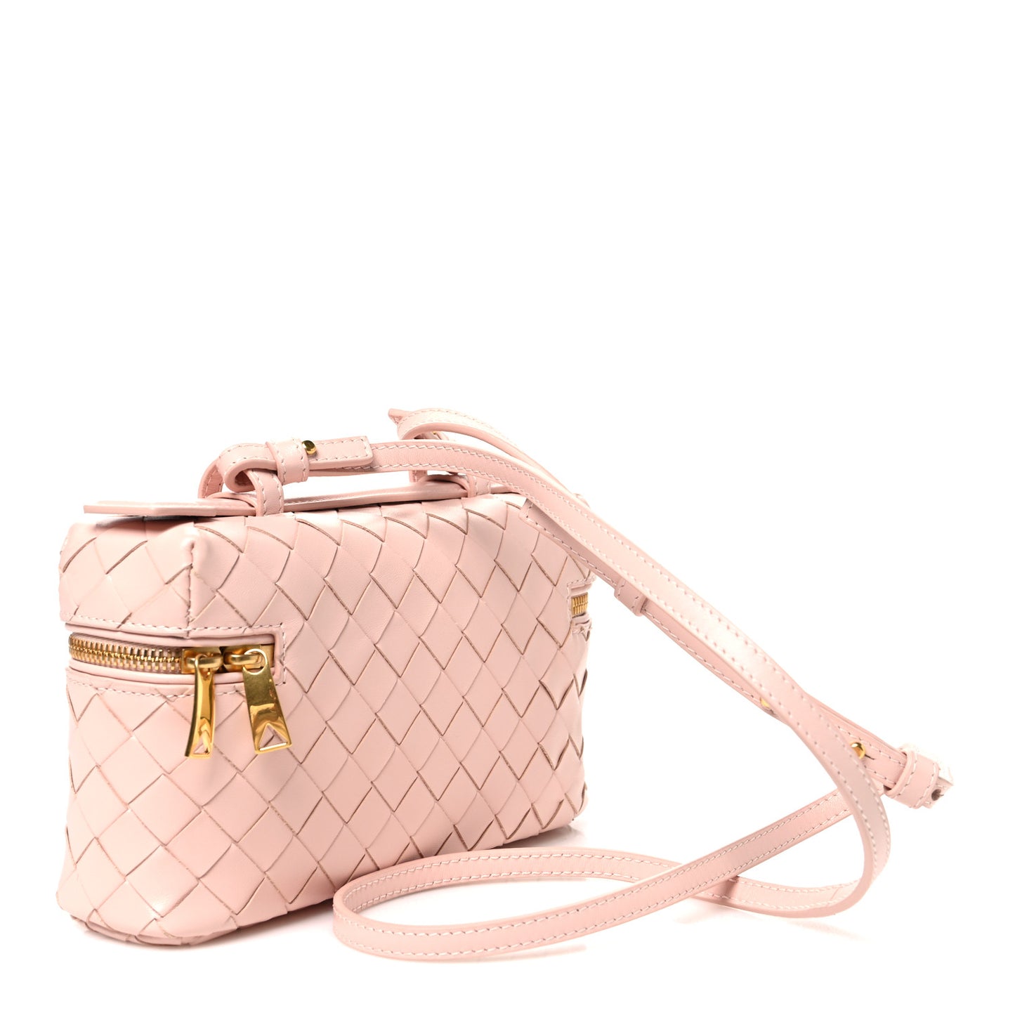 Calfskin Intrecciato Bang Bang Vanity Case Cameo