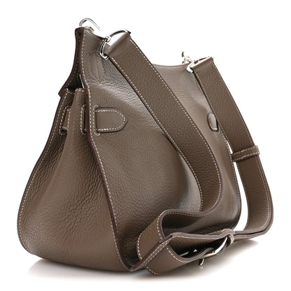 Hermes Taurillon Clemence Jypsiere 28 Etoupe 3 of 10