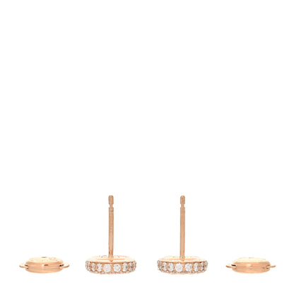 Hermes 18K Rose Gold Diamond New Farandole Earrings 3 of 5