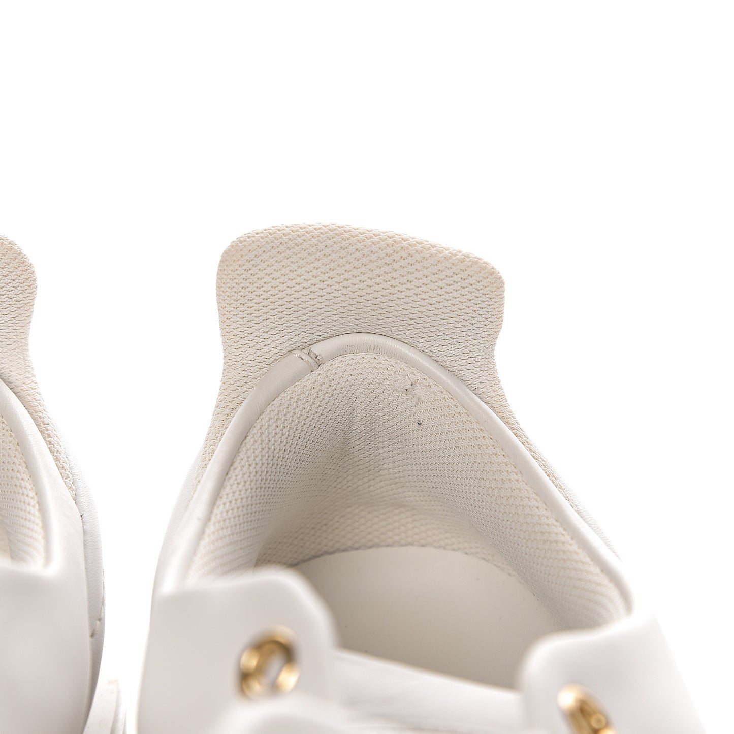 Calfskin Time Out New Wave Sneakers 38 White