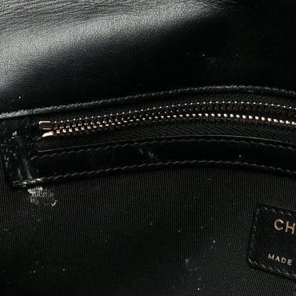 Chanel Caviar Quilted Filigree Flap Pouch Black 14 of 18