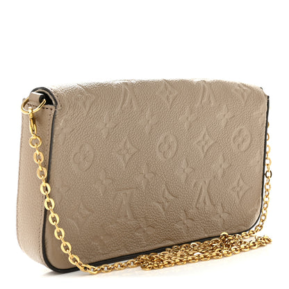 Louis Vuitton Empreinte Pochette Felicie Chain Wallet Tourterelle 4 of 13