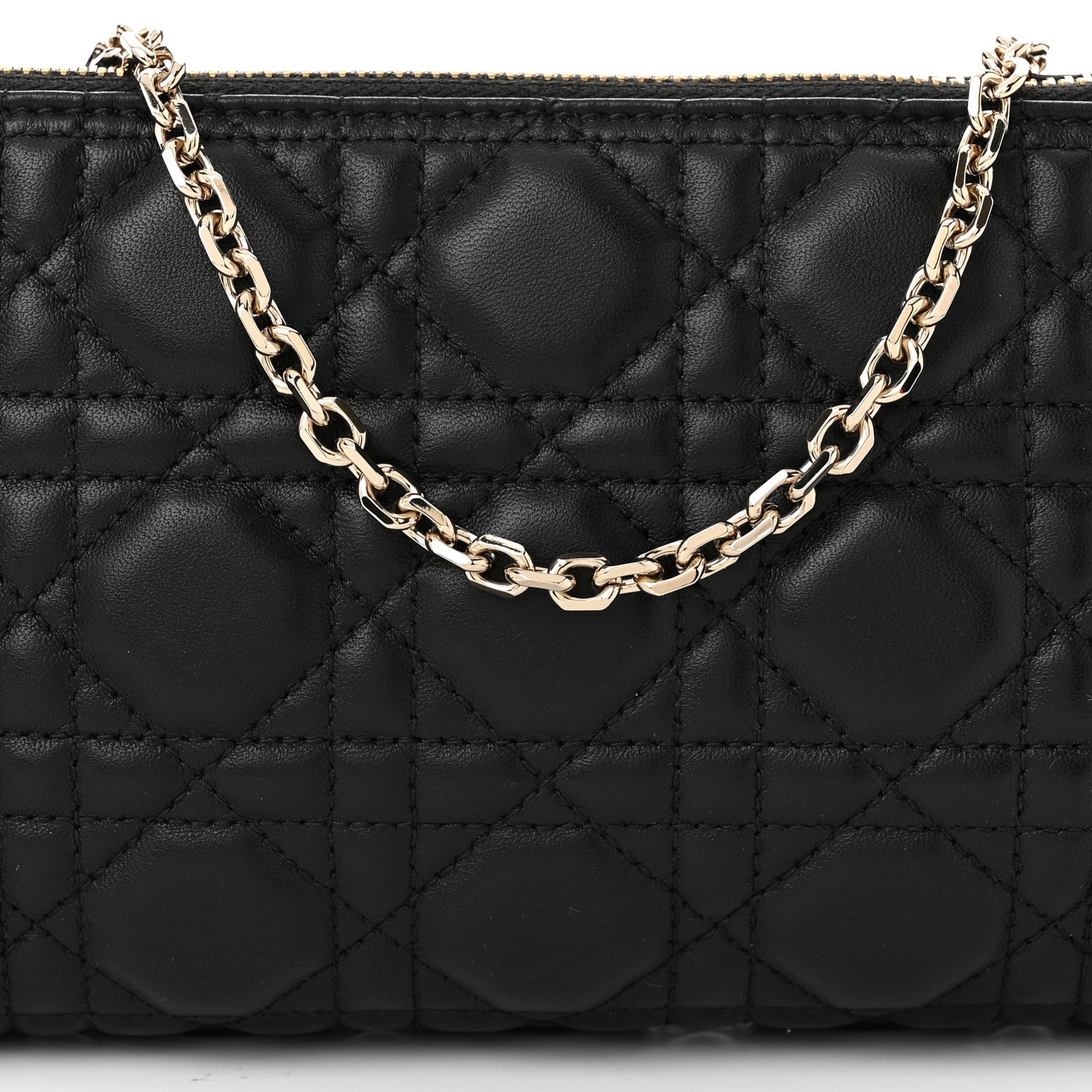 Christian Dior New Line Lambskin Cannage Dior Club Bag Black 8 of 10