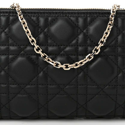 Christian Dior New Line Lambskin Cannage Dior Club Bag Black 8 of 10
