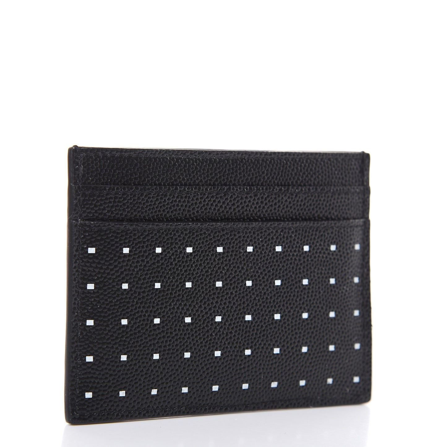 Grain De Poudre Geo Print Monogram Credit Card Case Black White